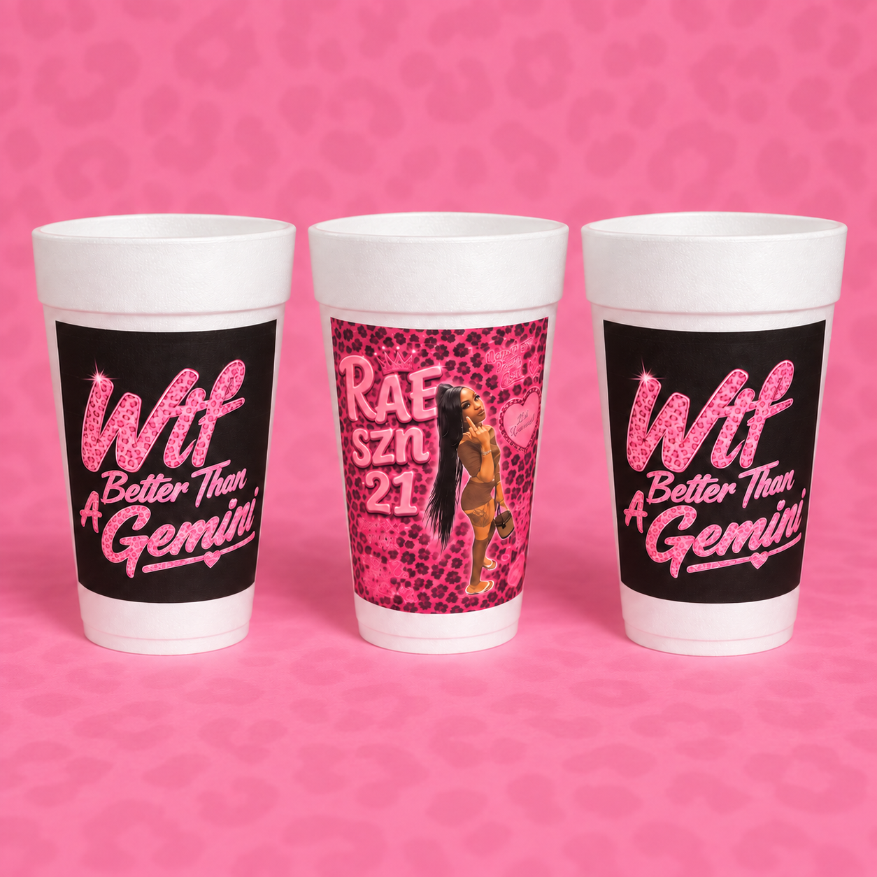 Gemini Birthday Cups